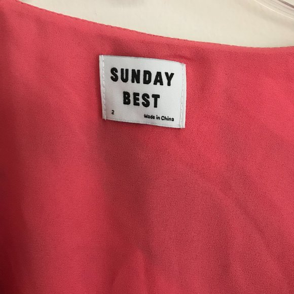 Aritzia SUNDAY BEST Savoy Wrap Dress 2 NWT - Picture 7 of 10